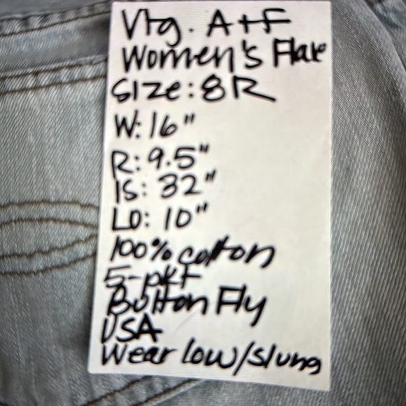 Vintage Y2K Abercrombie & Fitch Women’s Flare Jeans in Light Wash - Picture 8 of 8